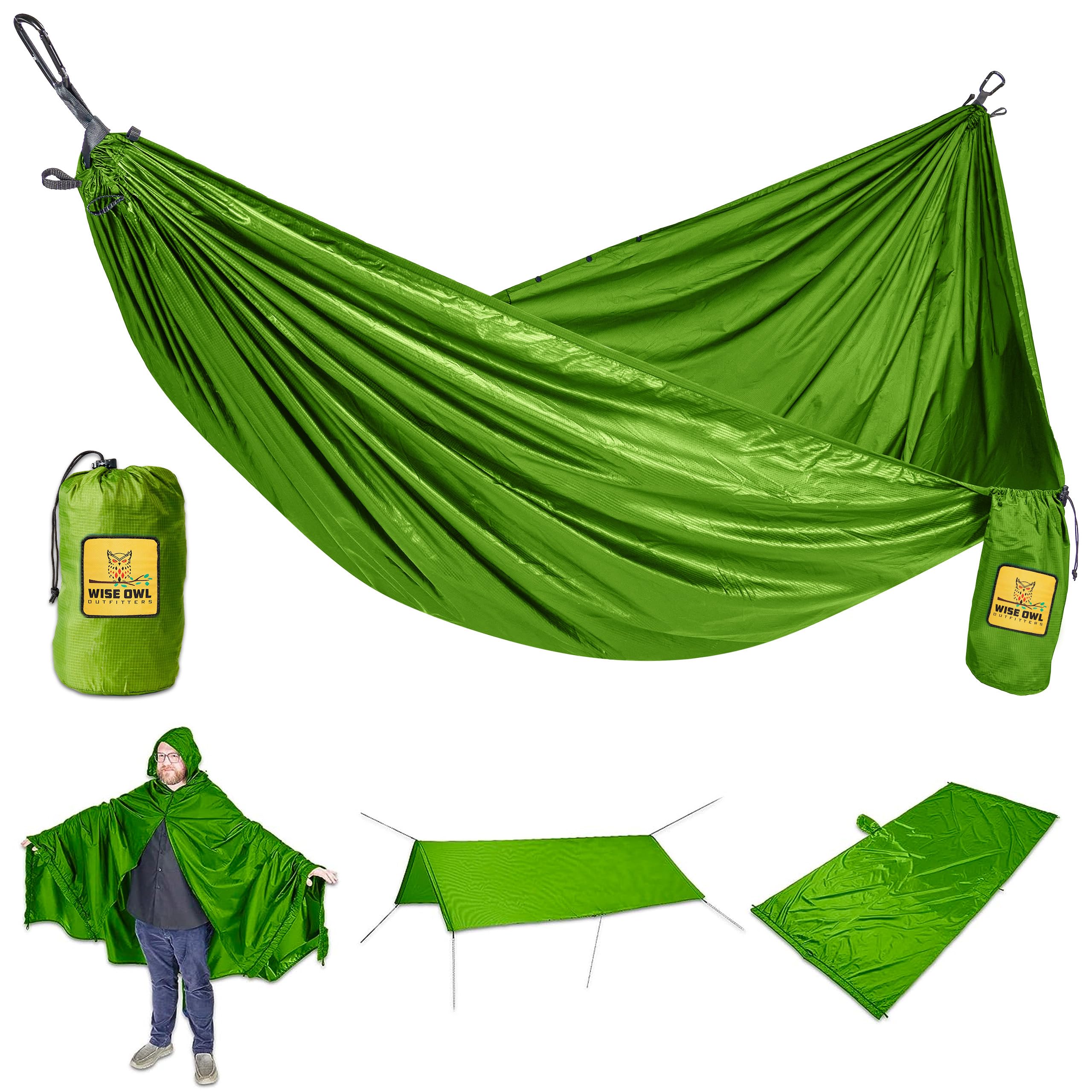 Heavy-Duty Portable Camping Hammock with Tree Straps