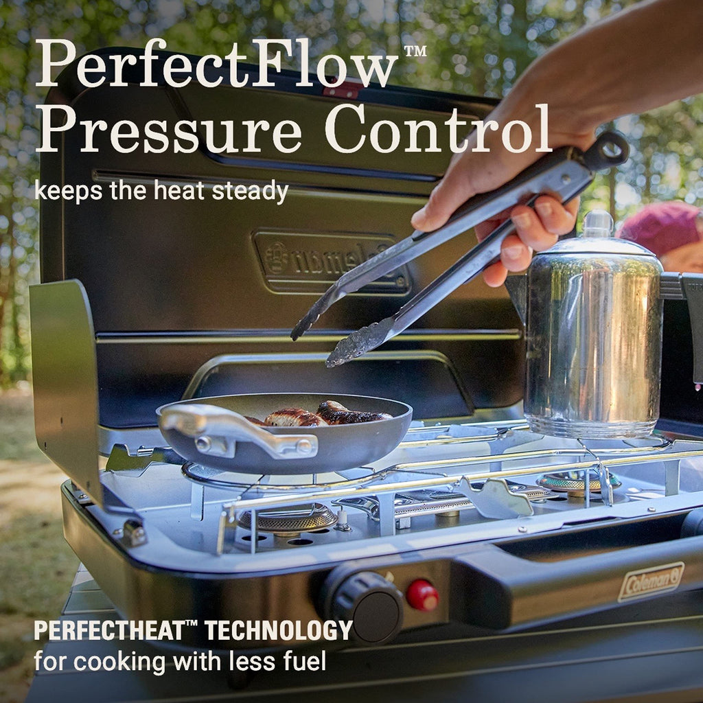 3-Burner Portable Propane Camping Stove with Adjustable Heat Control