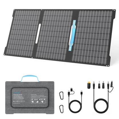Foldable Waterproof Portable Solar Panel Charger for Camping and Off-Grid Use