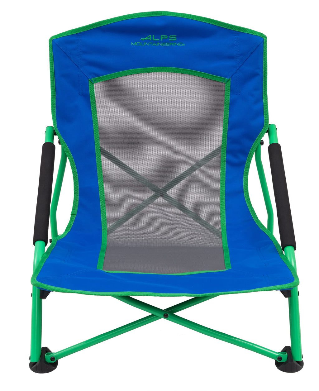 Low Profile Folding Camping Chair with Mesh Back and Carry Bag