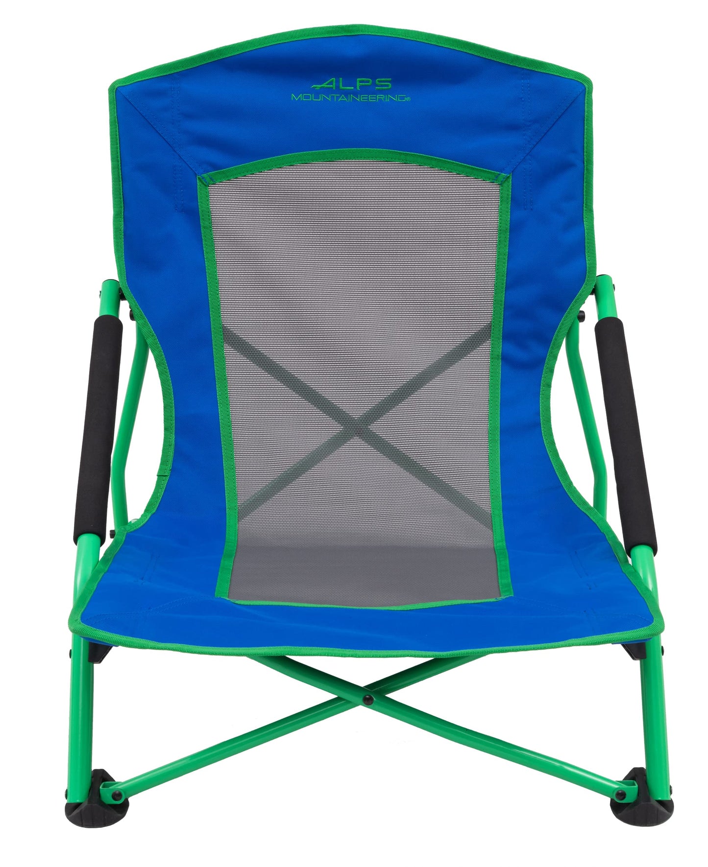 Low Profile Folding Camping Chair with Mesh Back and Carry Bag