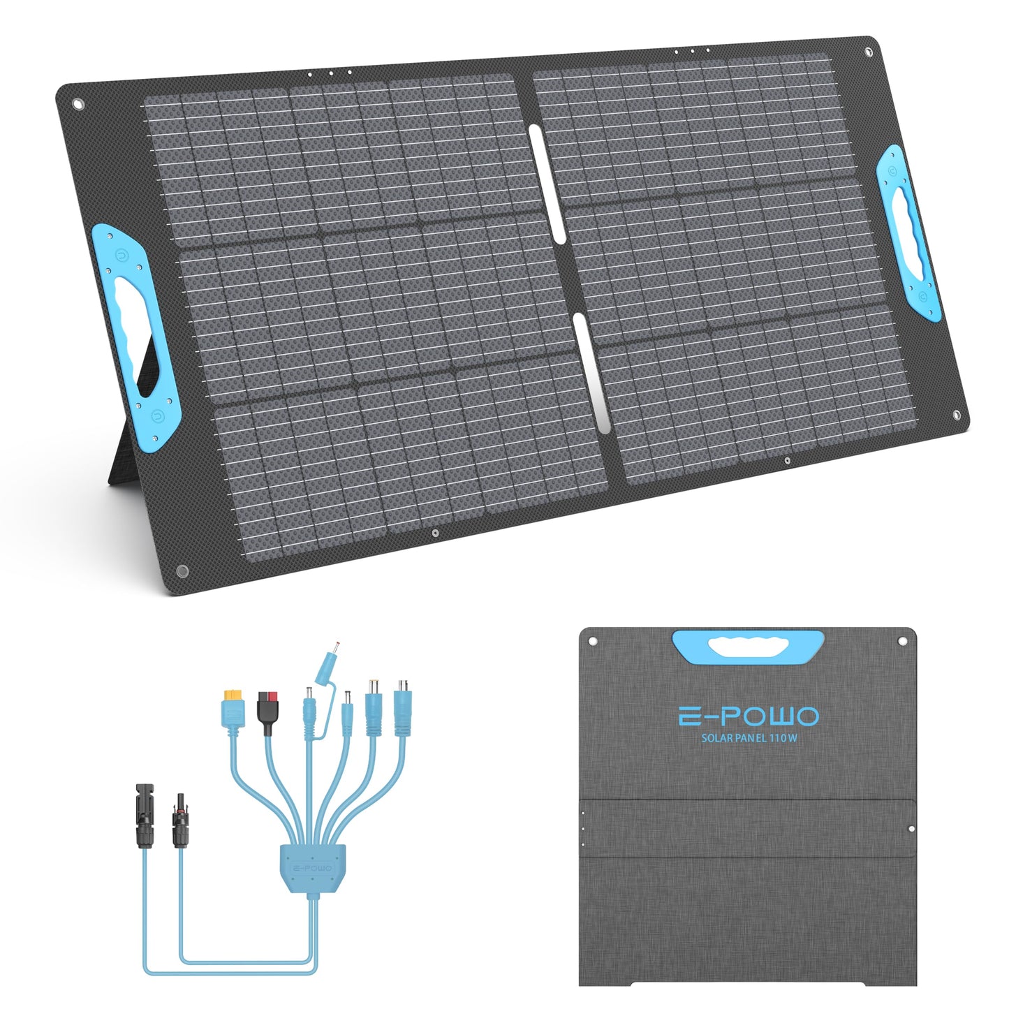Foldable Waterproof Portable Solar Panel Charger for Camping and Off-Grid Use
