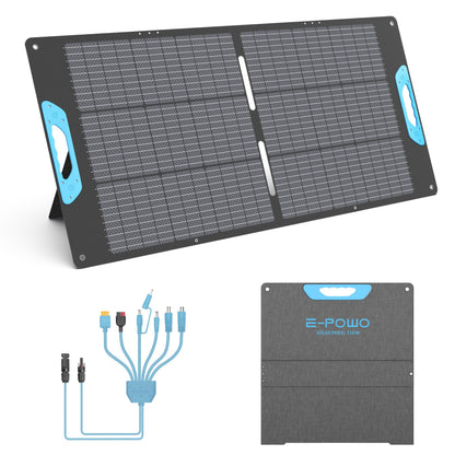 Foldable Waterproof Portable Solar Panel Charger for Camping and Off-Grid Use
