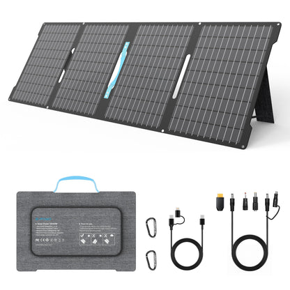 Foldable Waterproof Portable Solar Panel Charger for Camping and Off-Grid Use